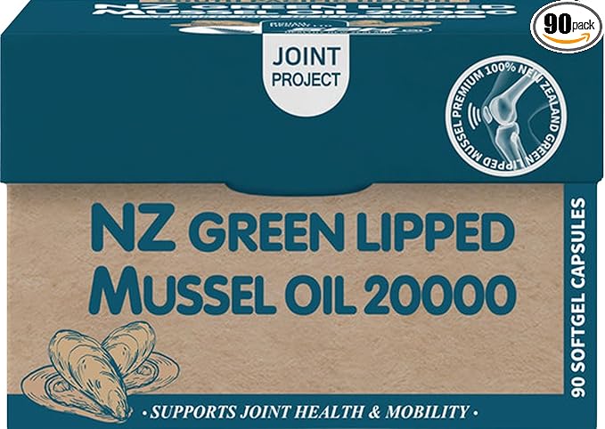 SPH 100% NZ Green-Lipped Mussel Oil 20000 + Krill Oil 90 Capsules New_Zealand Joint Health Supplements (Pack of 3)