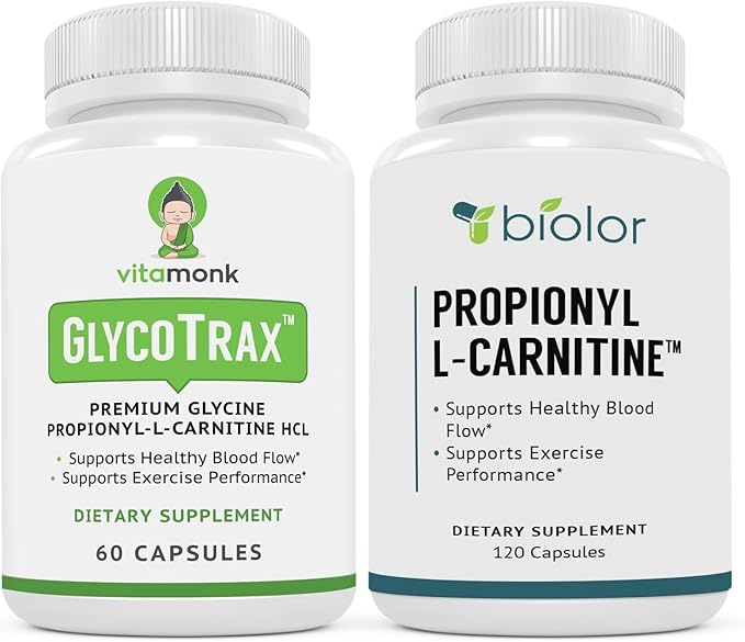 Circulation Boost Bundle - GPLC &amp PLCAR Capsules for Enhanced Blood Circulation (Already Within Normal Ranges)