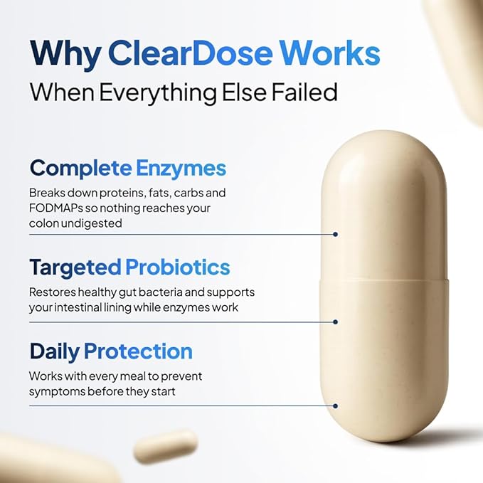 Digestive Enzymes with Probiotics – Broad Spectrum Enzyme Formula for Digestive Support Bloating &amp Gas Relief Lactase Protease Lipase – 60 Capsules
