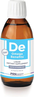 DE Omega Benefits Liquid Supplement - 6.7 oz 40-Day Supply - Re-Esterfied Omega 3 Triglyceride Form with 1680mg EPA 560mg DHA &amp Vitamin D for Dry Eyes
