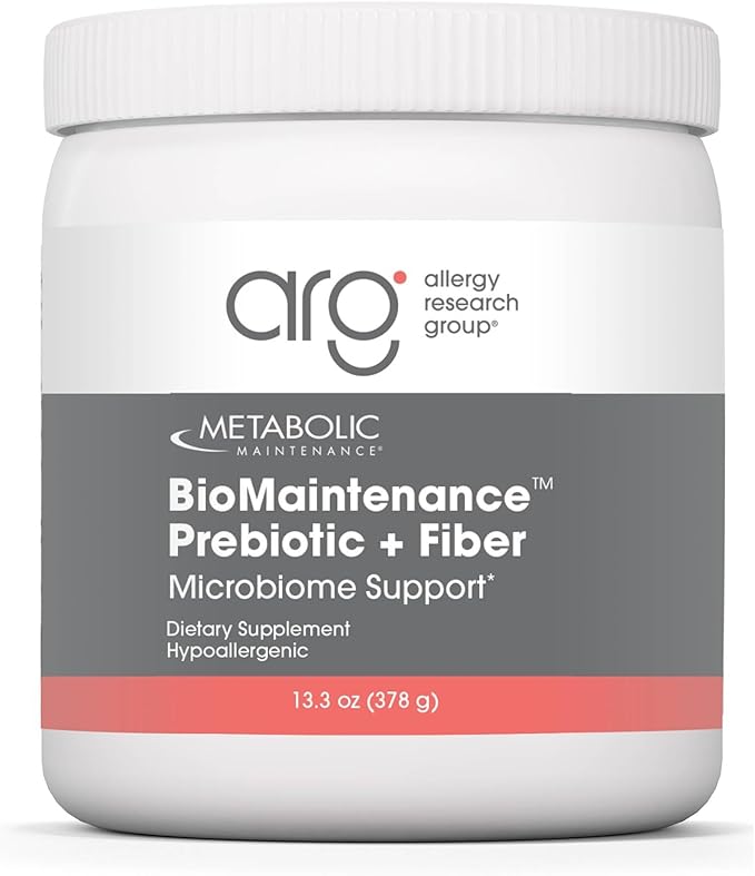 Metabolic Maintenance BioMaintenance Prebiotic + Fiber Powder - Supports Gut Health &amp Immune Function - Pure Easy Add-in with No Sweeteners or Fillers (378g / 60 Servings)