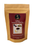Organic Saffron Organic Ginger Herbal Tea - for better health and wellness (Pack of 2 Saffron Cardamom Black Tea)