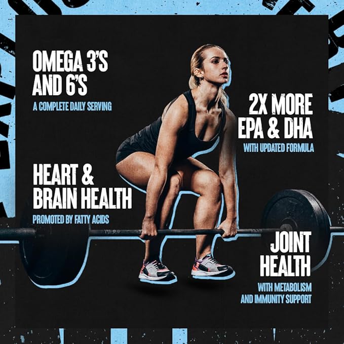 Animal Omega Omega 3 &amp 6 Supplement 30 Day Pack M-Stak Non-Hormonal Hard Gainers Muscle Building Stack 21 Count