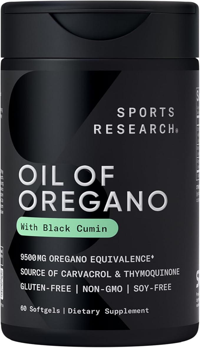 Sports Research® Antioxidant Support Pack - Oil of Oregano 9500mg + Triple Strength Astaxanthin 12mg + Liposomal Vitamin C Supplement 1000 mg