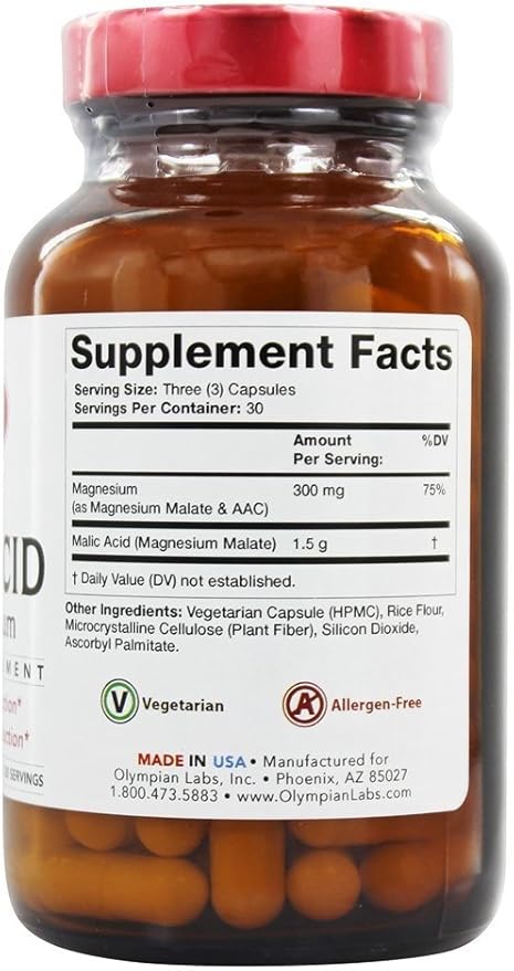 Olympian Labs SPO Malic Acid 90 CT