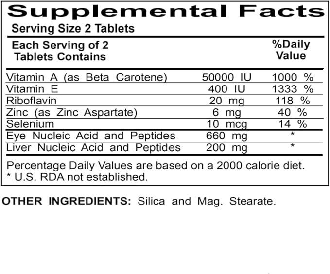 Ocuplex-Eye Nutrition Supplement-Nucleic Acids and Peptides