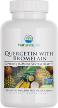 Nature's Lab Quercetin Bromelain - Non GMO Gluten Free - 120 Capsules