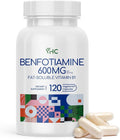 VHC Vitamin B1 Benfotiamine 600mg Supplement- 5X Time Fat-Soluble Thiamine Vitamin B1- Max Boost Bioavailable Thiamine B1 Levels Veggie CapsulesNon-GMO Soy Free- Made in USA (120 Counts)