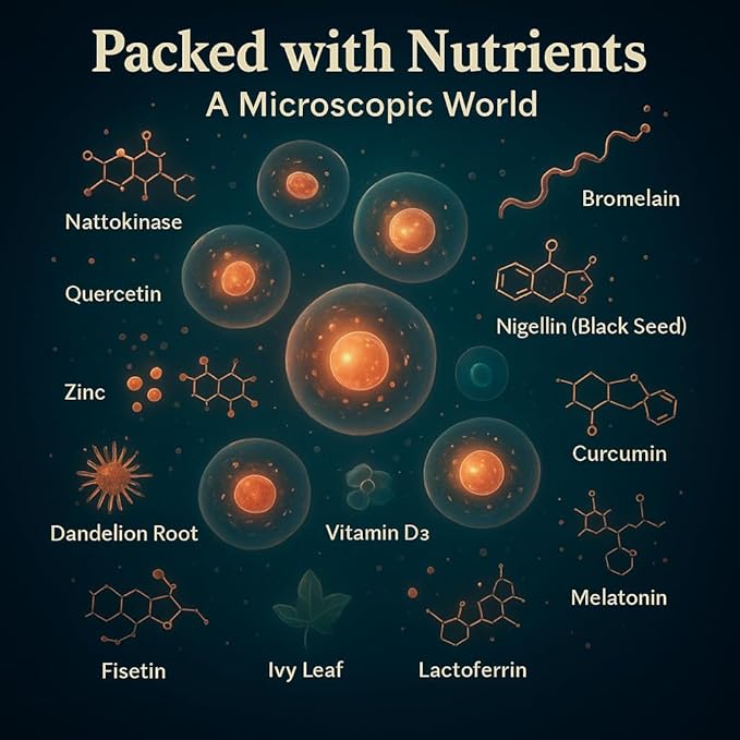 Spike Protein Detox Gummies - Nattokinase Bromelain Quercetin EGCG Curcumin Dandelion Root Andrographis Zinc Vitamin D3 Selenium Fisetin Proteolytic Enzyme for Fibrinolytic Foreign Protein Cleanse