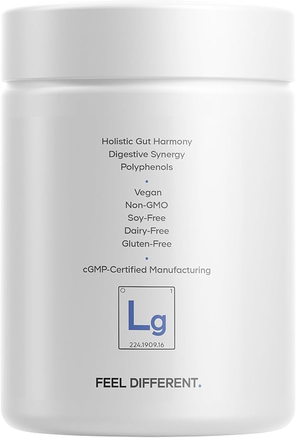 Codeage Leaky Gut Supplement L-Glutamine N-Acetylglucosamine Probiotic Butyric Acid Polyphenols Quercetin DGL Marshmallow Root Berberine BioPerine Cinnamon Vegan Non-GMO 60 Capsules
