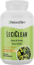 NaturalSlim Natural Soy Lecithin Granules with Choline Pure &amp Fresh Granulated Lecithin Supplement for Cleansing &amp Cognitive Support Non-GMO Food Grade 45 Servings1 lb (454 g)