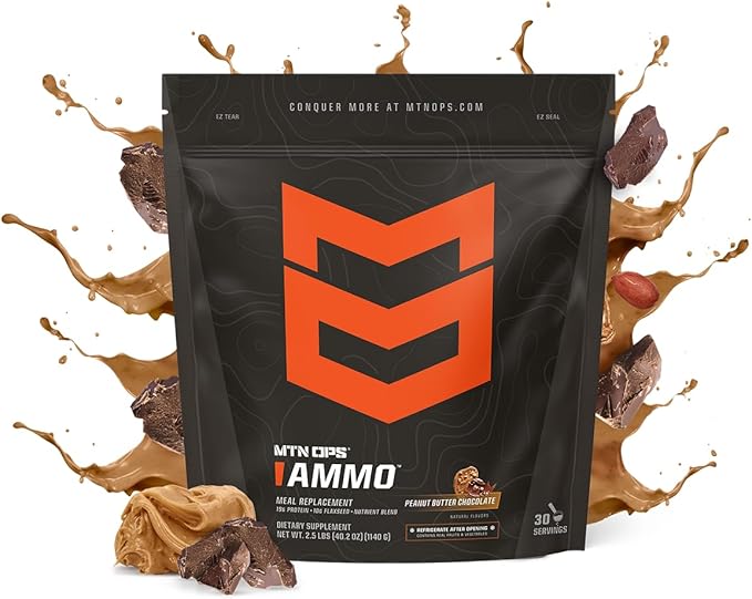 MTN OPS Blaze &amp Ammo Peanut Butter Chocolate Bundle – Thermogenic Fat Burner + Lean Muscle Protein Stack