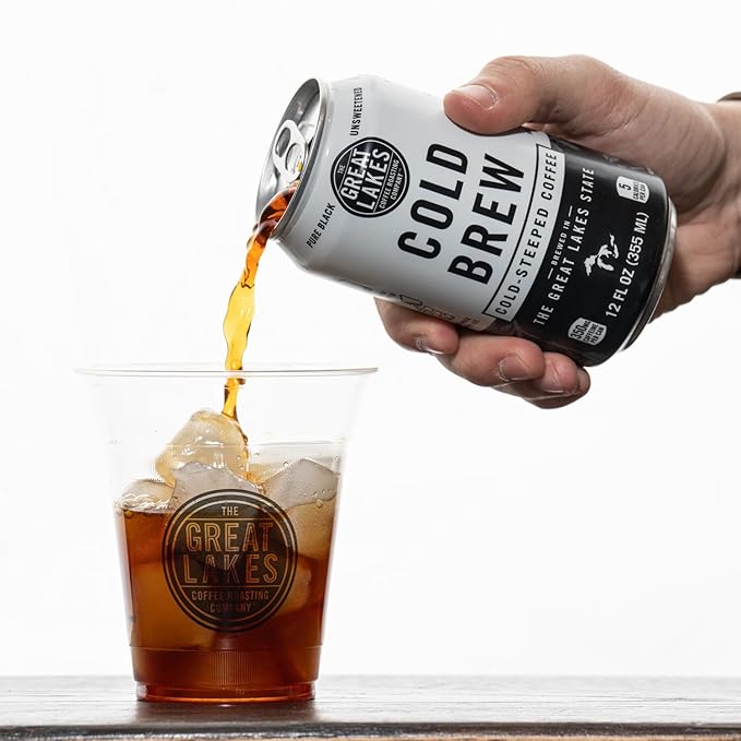 Great Lakes Cold Brew Coffee 12 Ounce Cans Pack of 12