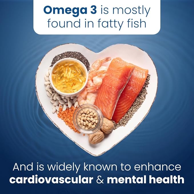 Well of Life Omega-3 Fish Oil – 60 Softgels | High EPA &amp DHA for Heart and Brain Health | Non-GMO Premium Fish Oil Supplement | Made in USA GMP Certified