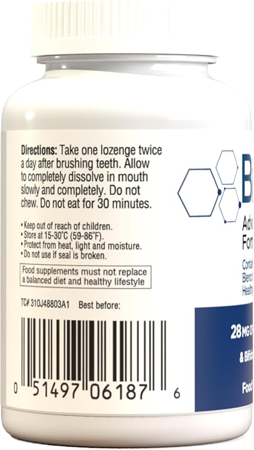 Bionaze Oral Probiotic BLIS K12 &amp BL-04 for Sinus Tonsil Stones Bad Breath Post Nasal Drip Throat &amp Mouth. Improve Upper Respiratory Health with Clinically Proven Oral Probiotics (2 Pack)