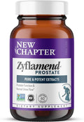 New Chapter Prostate Supplement Zyflamend Prostate with Saw Palmetto + Pumpkin Seed Oil + Turmeric for Prostate Health Vegetarian Capsule 60 Count