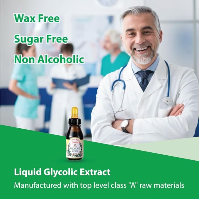 Official Distributor - 3 Bottles of Apiario Silvestre Brazilian Green Bee Propolis Liquid Glycolic Extract-Non Alcoholic Wax Free Sugar Free