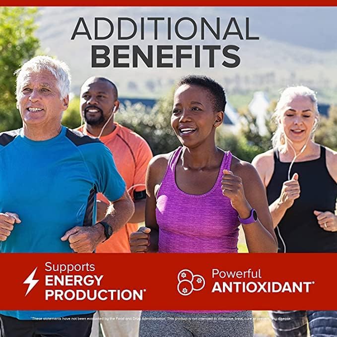 Qunol CoQ10 100mg Softgels Ultra 3X Better Absorption Coenzyme Q10 Supplements - Antioxidant Supplement for Vascular and Heart Health &amp Energy Production - 6 Month Supply - 180 Count