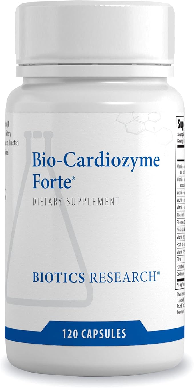 Biotics Research Bio Cardiozyme Forte Healthy Heart Multivitamin Broad Spectrum Formulation Designed to Support Cardiovascular Health and Function Powerful Antioxidant Support 120 Capsules