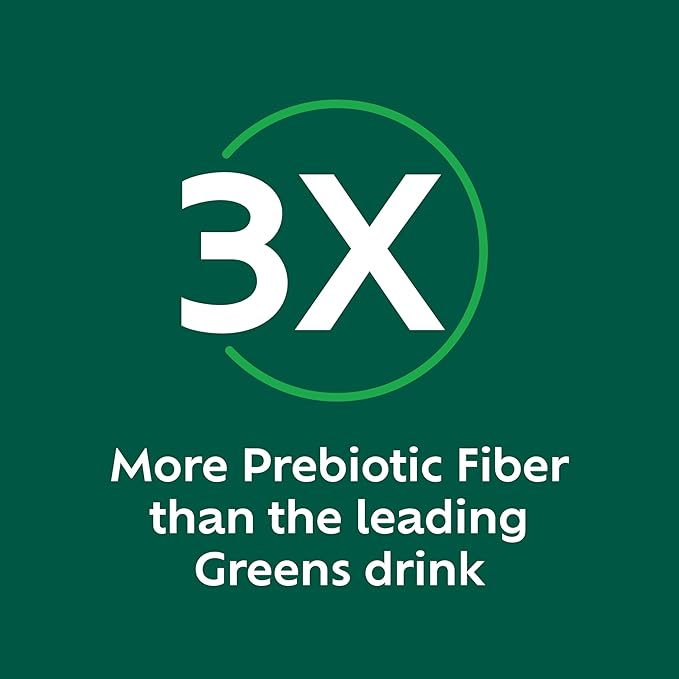 Benefiber Prebiotic GLP-1 Friendly Fiber + Supergreens Dietary Supplement Powder Watermelon Lemonade Flavor 8.8 oz (250g)