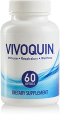 Vivoquin™ Wellness Support Gel Capsules with Omega-3 Fatty Acids - Clinically Studied for a Well-Balanced System Respiratory Health and Internal Function – by Market America (60 Capsules)