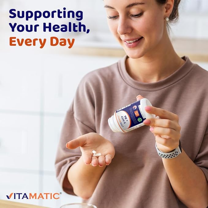 Vitamatic 5-HTP 200mg with B6 5mg Per Serving - 240 Vegetarian Capsules (5-Hydroxytryptophan) - (Griffonia Simplicifolia Seed Extract)- 2 Pack
