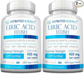 Approved Science Uric Acid Flush Supplement - Tart Cherry Turmeric Milk Thistle - Joint Support &amp Active Mobility - Made in USA - Vegan - 180 Capsules Per Bottle - 6 Month Supply - 2 Bottles