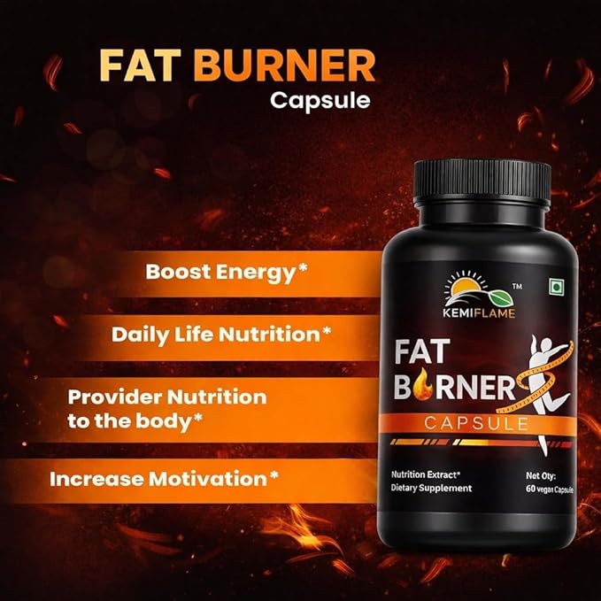Fat Burner &amp Energy 60 Capsules | Weight Loss Capsules | Support Healthy for Men &amp Women Supplements (2 4 Ounces) Pack of 2