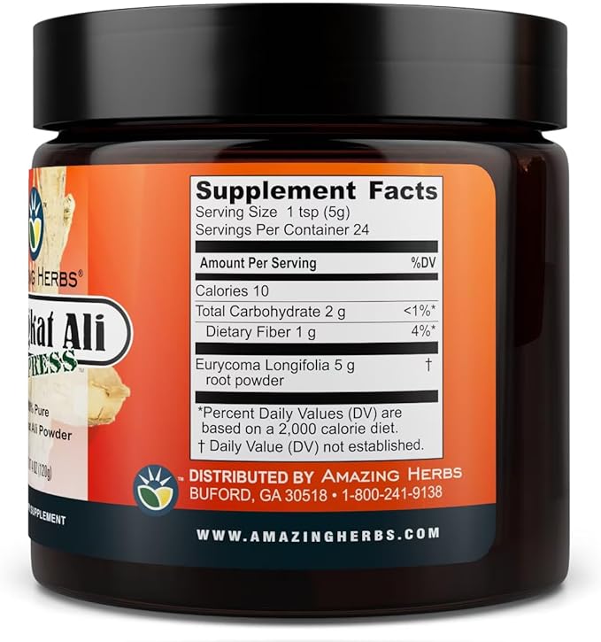 Black Seed Tongkat Ali Raw Powder - 4 oz