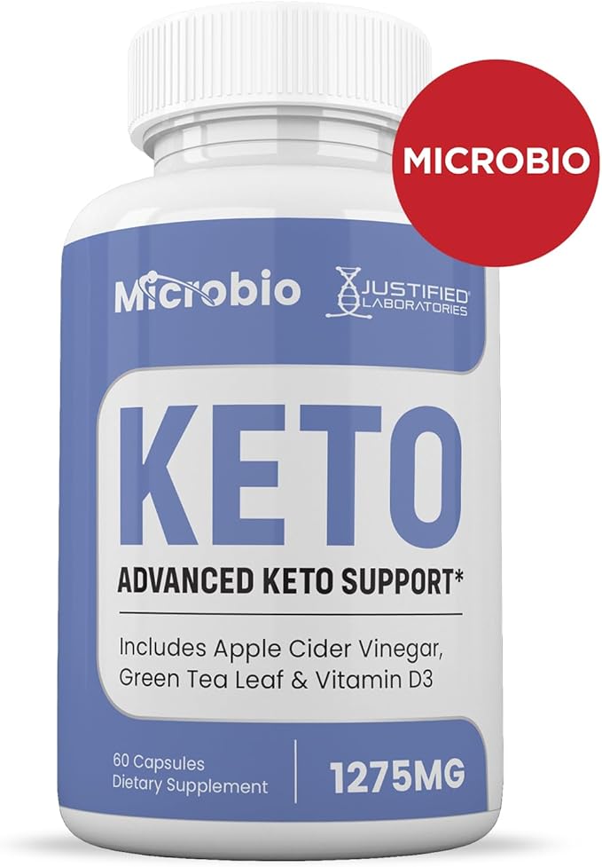 (2 Pack) Microbio Keto ACV Pills 1275MG Keto Support Blend Capsule Alternative to Keto ACV Gummies Formulated with Apple Cider Vinegar Extra Virgin Olive Oil Powder Green Tea Leaf 120 Capsules