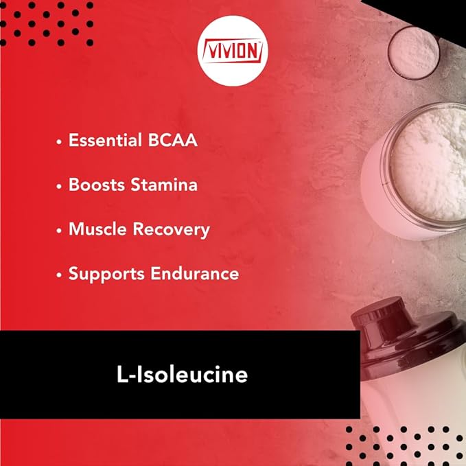 L-Isoleucine Powder - 1000 Grams - Sports Nutrition BCAA Amino Acid - Powdered for Muscle Recovery &amp Energy Supplement Tablet Capsule Formulations - 1 kg (2.2 lb)