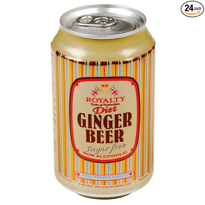 Royalty Ginger Beer Diet Case 24x 330ml Cans