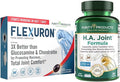 Purity Products Flexuron Joint Formula + H.A. Joint Flexuron (Krill Oil Low Molecular Weight Hyaluronic Acid Astaxanthin) - HA Joint (BioCell Collagen Boswellia Serrata Quercetin H.A. + More)