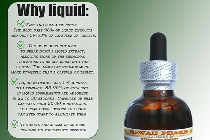 Hawaii Pharm Grape Liquid Extract Grape (Vitis Vinifera) Seed Tincture Supplement 2x4 oz