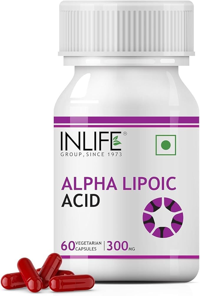Viva Alpha Lipoic Acid ALA Universal Antioxidant Supplement 300 mg - 60 Vegetarian Capsules (Pack of 1 60)