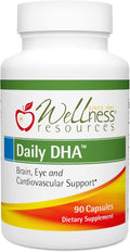 Wellness Resources Daily DHA - Highest Potency &amp Purity DHA Fish Oil in TG Form (90 Capsules)