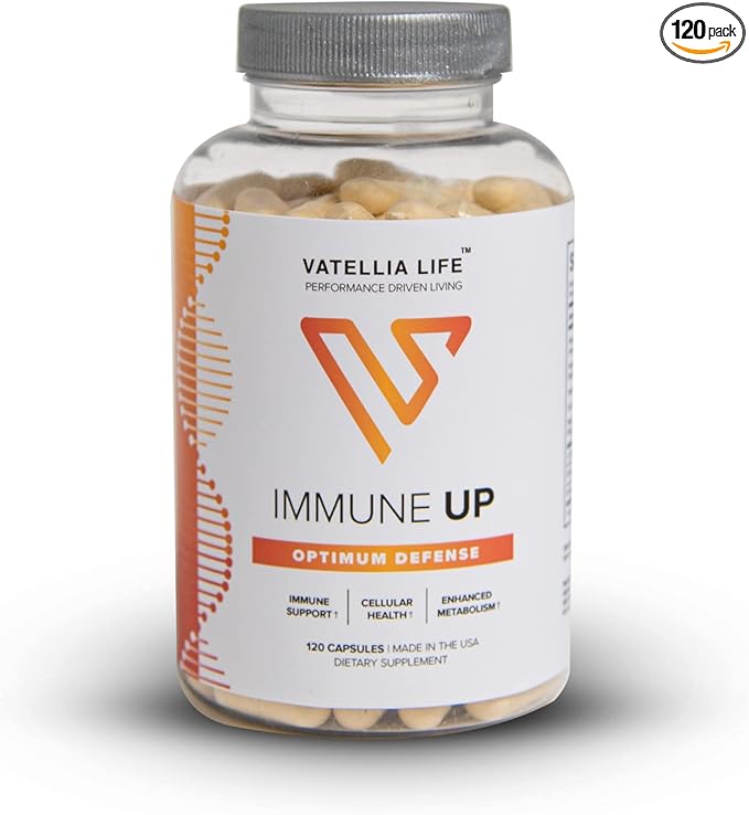 Vatellia Life Immune Up High-Absorption Vitamin C D3 A + Zinc | Immune Support | Improve Cellular Health | Microbial Defense | 120 Capsules (60 Day Supply)