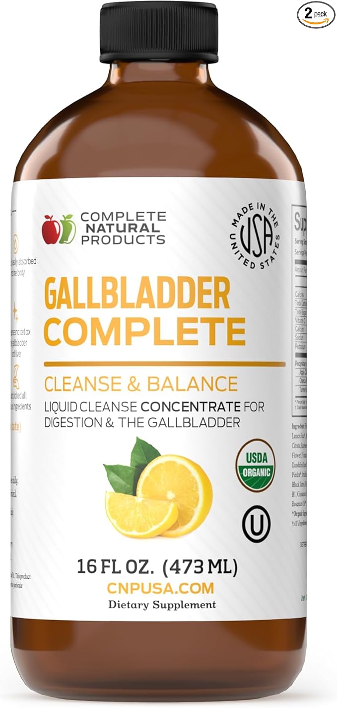 Complete Natural Products Gallbladder Complete 16oz Chanca Piedra 16oz Liver Complete 16oz Bundle