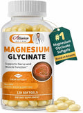 Magnesium Glycinate 400mg Softgels with Vitamin D3 &amp B6Small Easy to Swallow Gel CapsHigh Absorption Gentle on StomachSupports Sleep Muscle &amp CalmBone Health120 Softgels