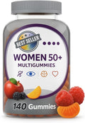 Multigummies Supplements Gummy Vitamins for Women Silver 50 Plus Multivitamin with Vitamin D B6 &amp B12 Vitamins and Supplements Fruit Flavor 140 Count Gummies (Women 50+)