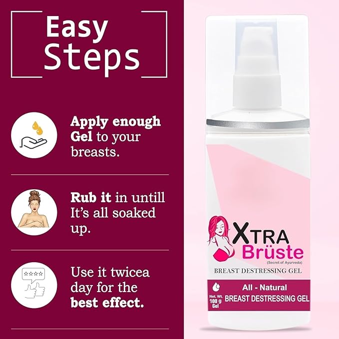 Breast Growth Gel for Women - with Hyaluronic Acid and Vitamin E | Body Massage Gel -100 g