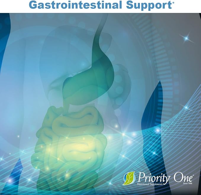 Priority One Vitamins Gastri Gest 120 Vegetarian Capsules - Powerful Combination of Plant enzymes That Help Maintain Healthy Digestion and intestinal Enzyme Activity.*
