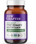 New Chapter Women’s Multivitamin Iron B6 B12 Biotin for Hair Growth D3 Vit C Zinc for Immune &amp Stress Support Gentle on an Empty Stomach One Daily Non-GMO Gluten-Free 18+ 72 Tablets