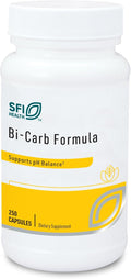 SFI Health Sodium Bicarbonate &amp Potassium Bicarbonate Supplement - Key Components Help Maintain Healthy pH (Acid/Base) Balance - Gastrointestinal Support - Bi-Carb Formula (250 Capsules)