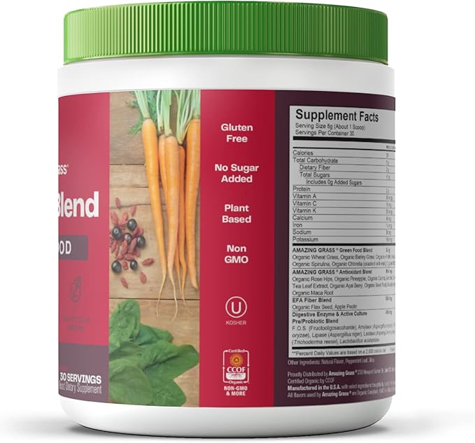 Amazing Grass Greens Blend Superfood &amp Greens Blend Superfood: Super Greens Smoothie Mix