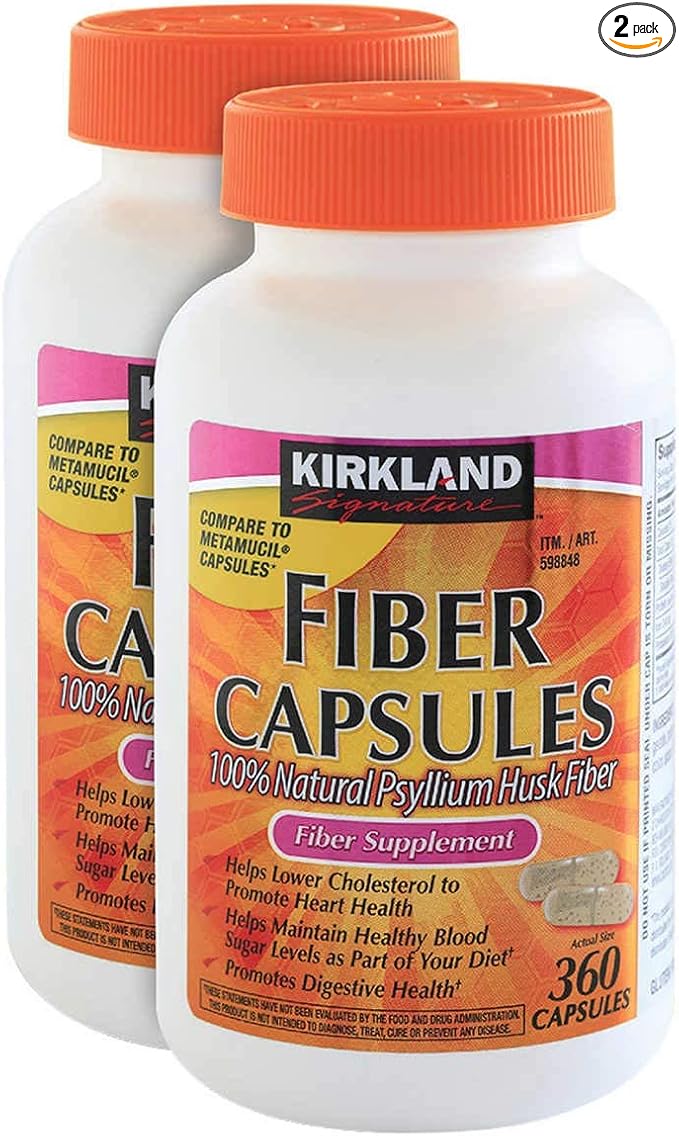 Kirkland Signature Psyllium Fiber 720 Capsules