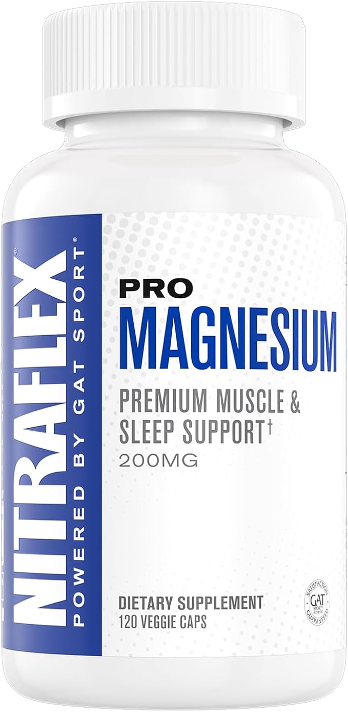 GAT SPORT Pro Magnesium High Potency Increased Absorption Vitamin B6 Vitamin D 120 Capsules
