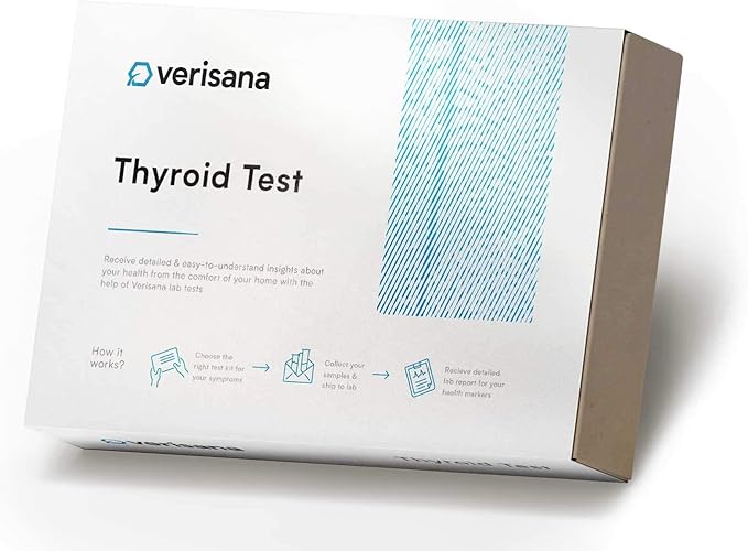 Verisana Thyroid Test – Measures 3 Main Hormones – TSH freeT3 and freeT4 – Discreet and Accurate Analysis – CLIA-Certified – at Home Testing Kit