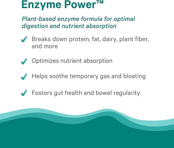 PURE SYNERGY Enzyme Power | Digestive Enzyme Supplement | Digestive Health Enzymes with Nattokinase Bromelain and Serrapeptase | for Digestive and Gut Health (90 Capsules)