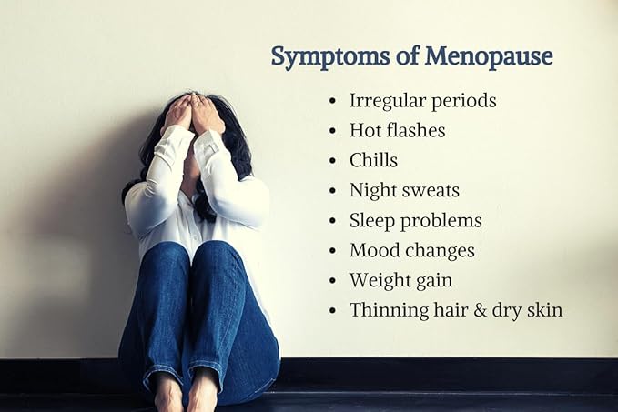 New Beginning Perimenopause/Menopause. Natural Support for Hot Flashes Night Sweats Cramps Mood Swings Irritability Low libido Vaginal Dryness Bloating Weight gain. 120 Vegan Capsules.